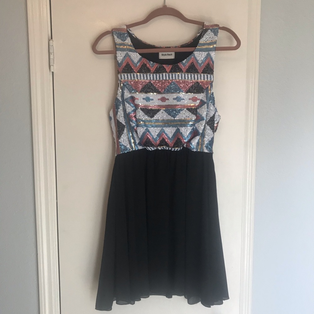 Sequined top dress